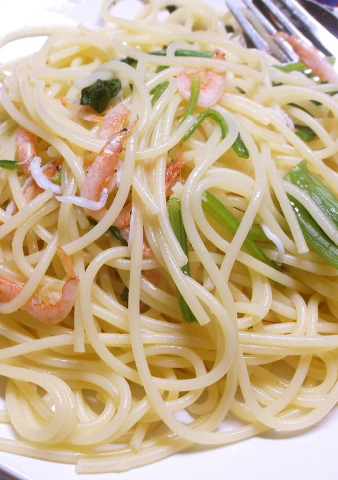 桜えびとシラスとほうれん草のパスタ★-レシピのメイン写真