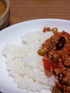 カフェ風♪挽き肉とお豆のトマト煮込み-レシピのメイン写真