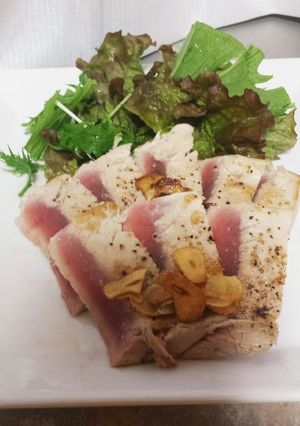 まぐろステーキ-レシピのメイン写真