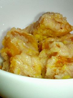 明太子が決め手!かぼちゃの和え物-レシピのメイン写真