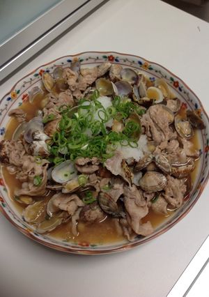 あさりと豚肉の蒸し煮♪すぐ出来る♪-レシピのメイン写真