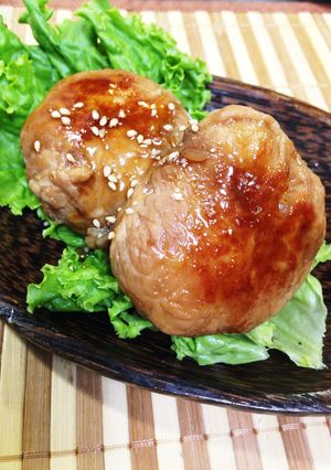 簡単（≧∇≦）小判形♪肉巻きおにぎり-レシピのメイン写真