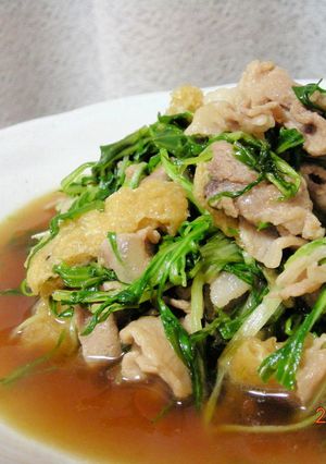 水菜と豚肉の炒め煮☆-レシピのメイン写真