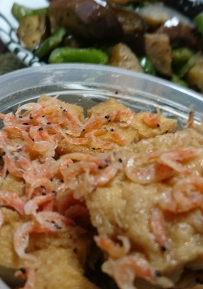 レンジで簡単☆オキアミと厚揚げの煮浸し-レシピのメイン写真