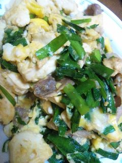 豚・ニラ・豆腐で簡単チャンプルー-レシピのメイン写真