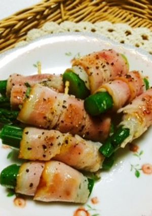 ☆アスパラのベーコン巻き☆お弁当♪-レシピのメイン写真