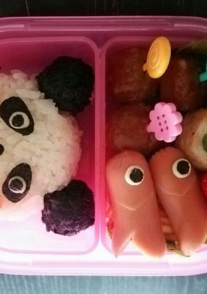 パンダちゃん☆年少組☆キャラ弁-レシピのメイン写真