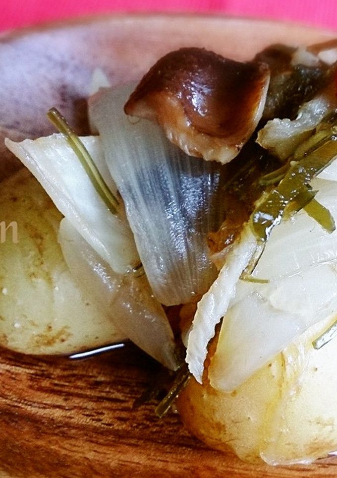 無塩料理☆簡単！新じゃがと新玉ねぎの煮物-レシピのメイン写真