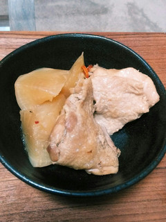 冷やし中華のタレ活用!鳥肉とかぶの煮物-レシピのメイン写真