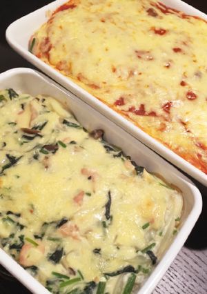 ほうれん草と鶏肉の米粉豆乳ドリア-レシピのメイン写真