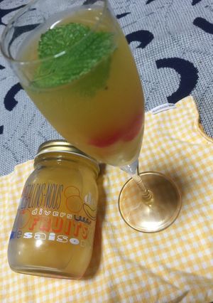 ミント香るオランジーナ梅酒カクテル-レシピのメイン写真