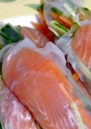 生春巻きの金時人参ドレッシング-レシピのメイン写真