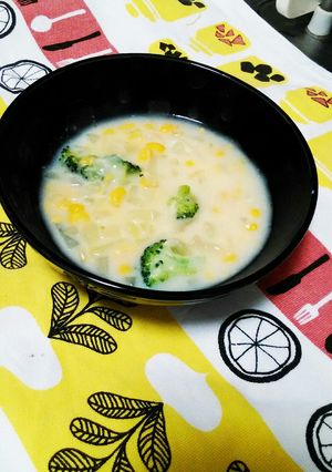 栄養満点の離乳食☆コーンスープ☆-レシピのメイン写真