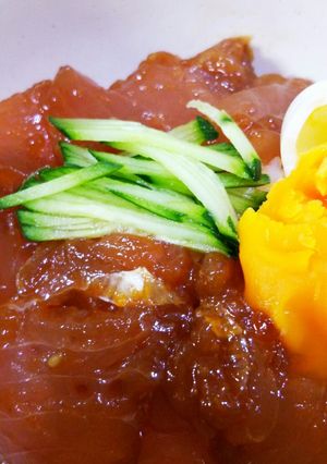 簡単！まぐろのユッケ丼-レシピのメイン写真