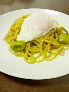まるごと白ネギのジェノバ風スパゲッティ-レシピのメイン写真