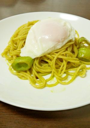 まるごと白ネギのジェノバ風スパゲッティ-レシピのメイン写真