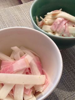 ハムと大根サラダ(さっぱり×クリーミー)-レシピのメイン写真