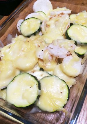 ズッキーニと長芋のチーズ焼き-レシピのメイン写真