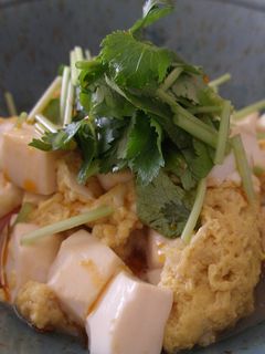 ピリ辛豆腐の卵とじ-レシピのメイン写真