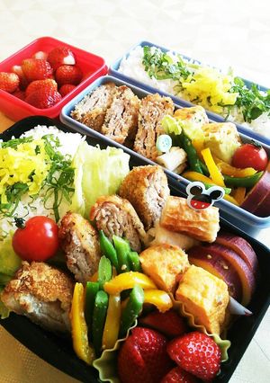豚小間のハーブミルフィーユかつ♪お弁当-レシピのメイン写真