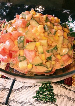某ステーキ店風サラダ♡オーロラソース♬-レシピのメイン写真