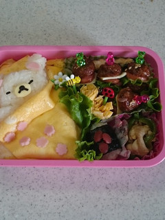 コリラックマのお昼寝キャラ弁-レシピのメイン写真