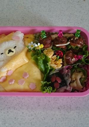 コリラックマのお昼寝キャラ弁-レシピのメイン写真