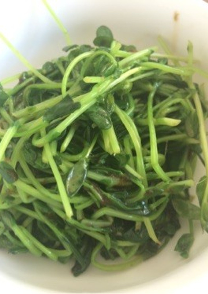 豆苗と岩海苔の香り炒め-レシピのメイン写真