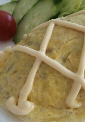 マヨネーズが合う美味しいオムレツ-レシピのメイン写真
