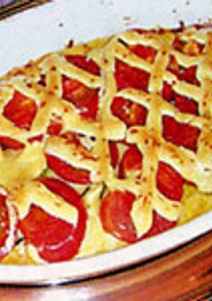 ズッキーニとトマトの重ね焼き-レシピのメイン写真