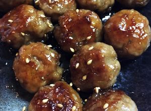 お弁当に！豚ひき肉の簡単甘酢肉だんご！-レシピのメイン写真