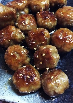 お弁当に！豚ひき肉の簡単甘酢肉だんご！-レシピのメイン写真