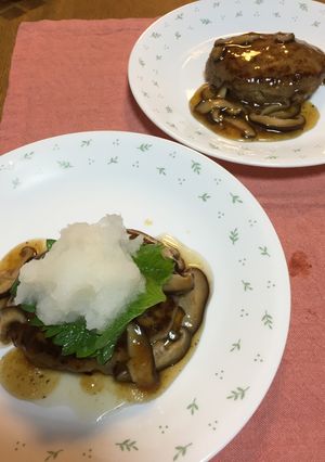 ✿きのこのあんかけ和風ハンバーグ♪-レシピのメイン写真