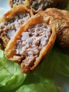 メンチカツ風油揚げの肉詰め-レシピのメイン写真