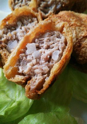 メンチカツ風油揚げの肉詰め-レシピのメイン写真