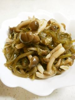 剣山わかめとブナシメジのポン酢和え-レシピのメイン写真