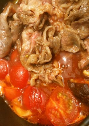 トマトすき焼き（山ごはん）-レシピのメイン写真