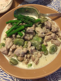 そら豆と鶏肉のクリーム煮-レシピのメイン写真