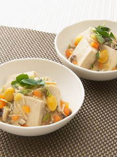 栄養たっぷり♪高野豆腐の野菜あんかけ-レシピのメイン写真