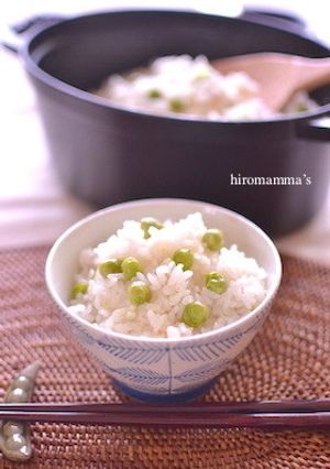 グリンピースご飯 豆ごはん by HIROマンマ 【クックパッド】 簡単