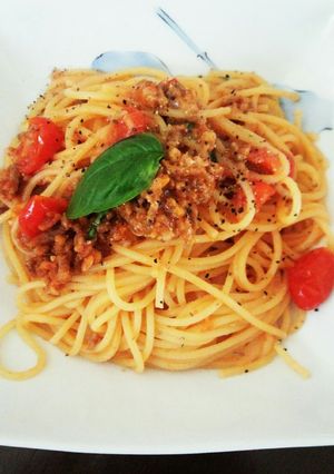 簡単ランチ☆ミニトマトパスタ-レシピのメイン写真
