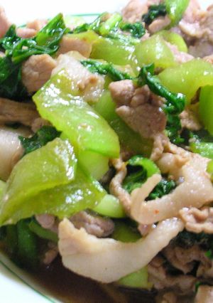 豚肉と青梗菜のピリ辛炒め(ﾟ∀ﾟ)=3-レシピのメイン写真