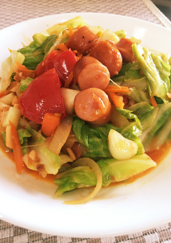 簡単手軽なソーセージ&トマト★野菜炒め-レシピのメイン写真
