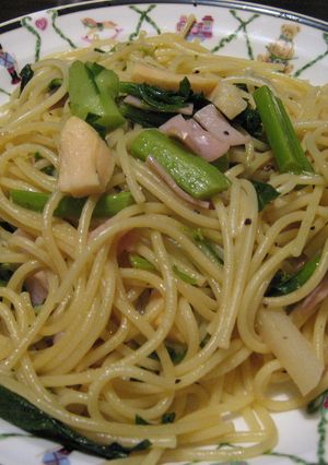 菜の花のスパゲッティ-レシピのメイン写真