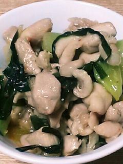 鶏肉と韮と長葱の味噌炒め煮-レシピのメイン写真