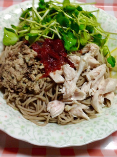 夏の午後梅蕎麦-レシピのメイン写真