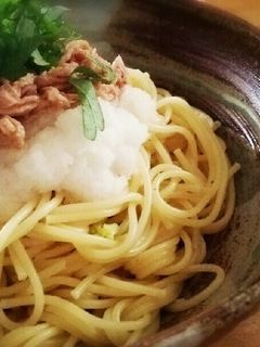 簡単!大根おろしとツナの和風冷製パスタ-レシピのメイン写真