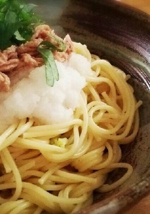 簡単！大根おろしとツナの和風冷製パスタ-レシピのメイン写真