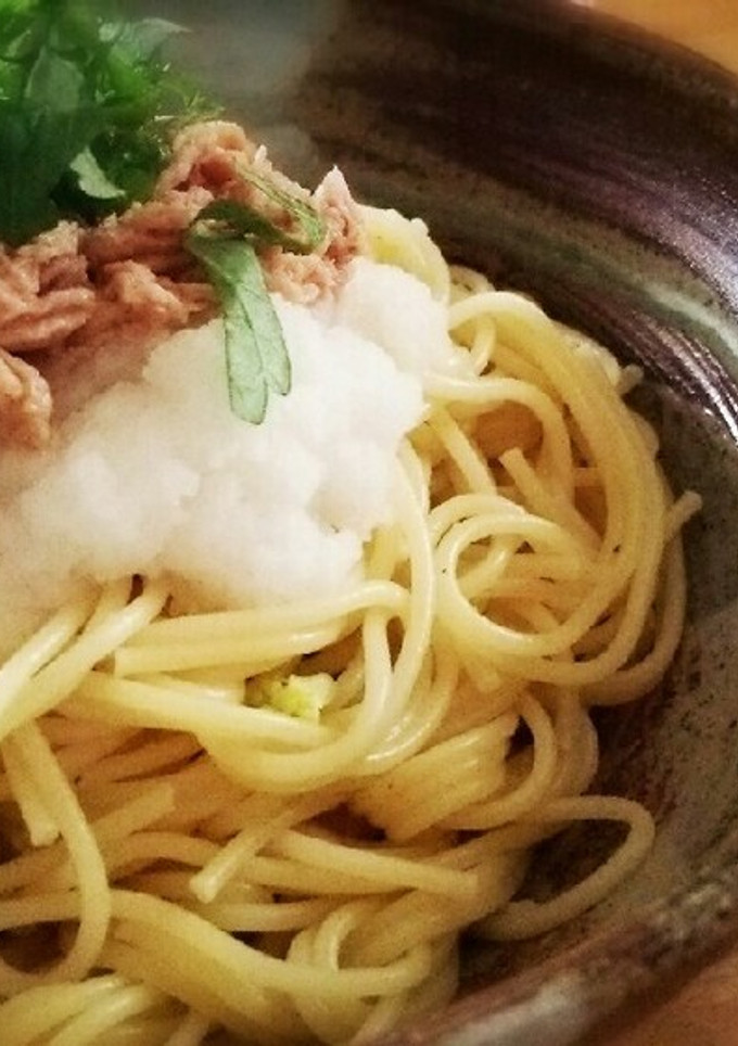 簡単！大根おろしとツナの和風冷製パスタ-レシピのメイン写真