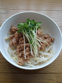 もやしに肉味噌のせのせ-レシピのメイン写真